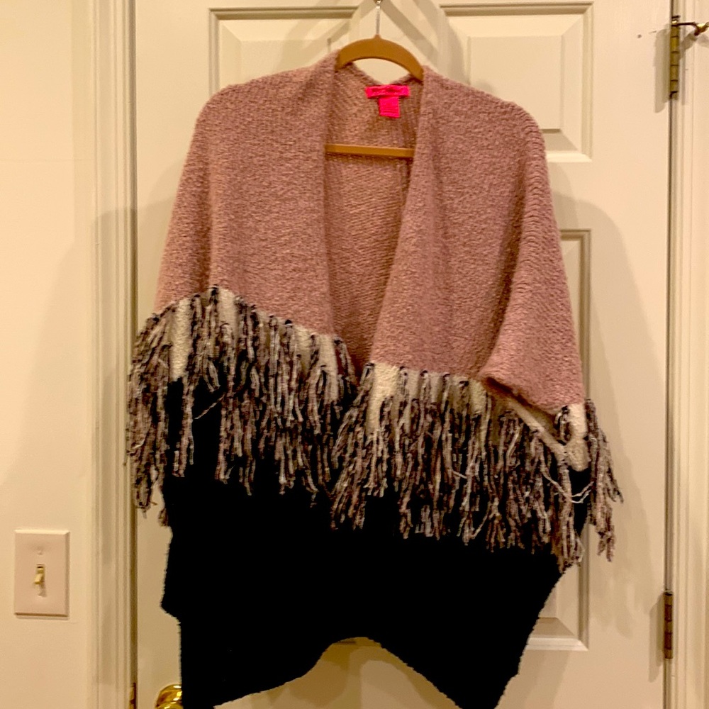 Boho fringed wrap